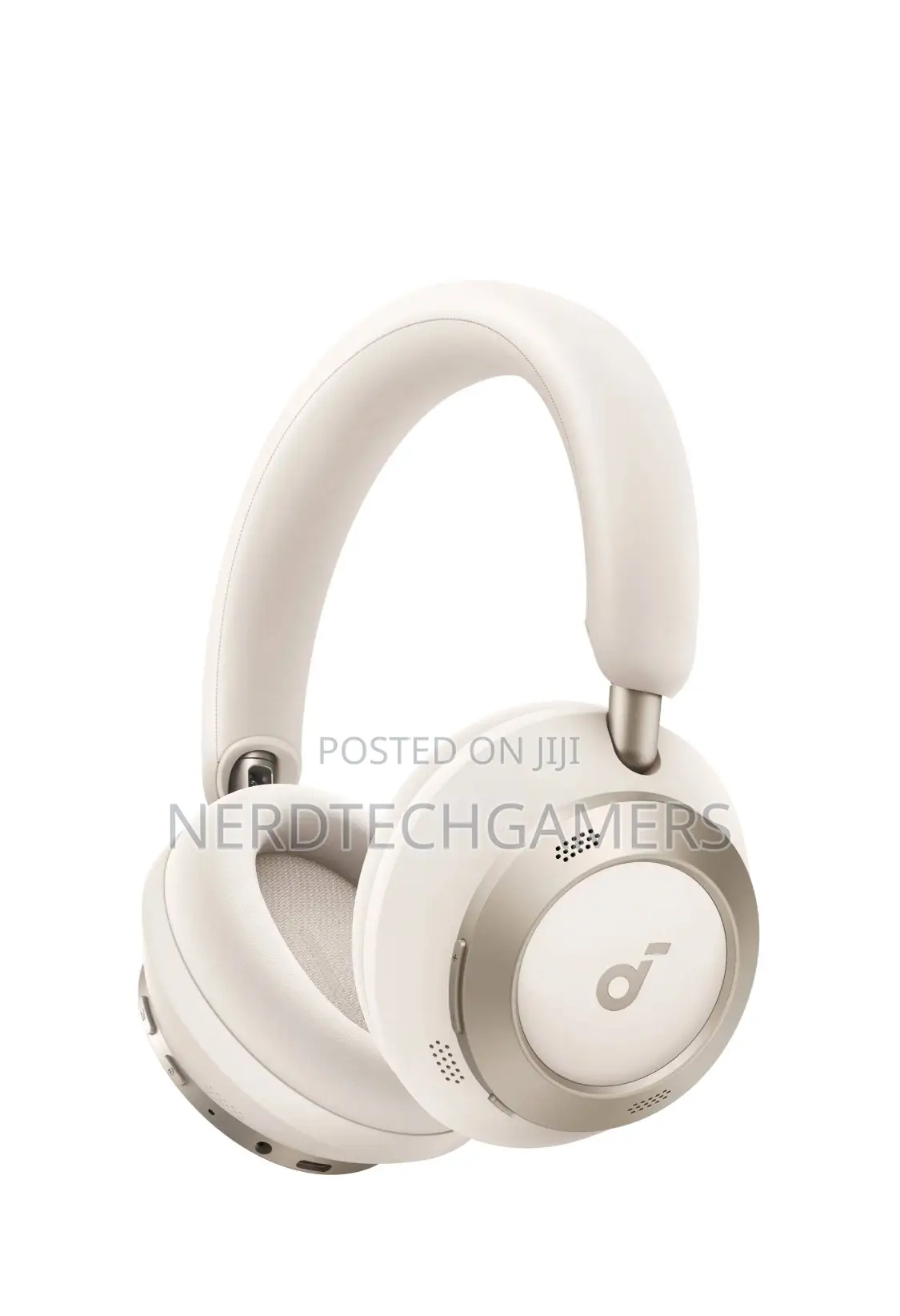 Anker Space One Wireless Over-Ear Back Headphones (Cream