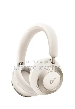 Anker Space One Wireless Over-Ear Back Headphones (Cream