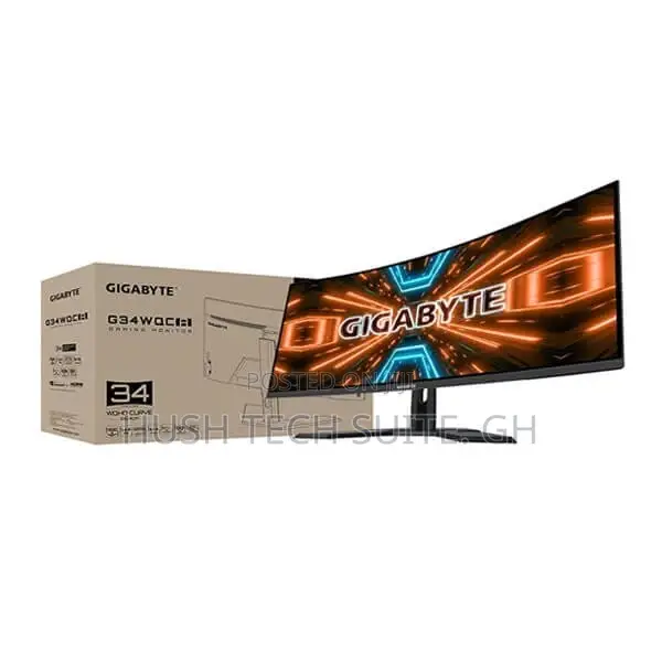 34” Gigabyte Curved 3440 X1440 Ultra Wide Gaming Monitor 