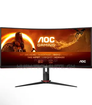 34” Aoc 3440x1440 QHD Curved Ultra Wide Gaming Monitor 