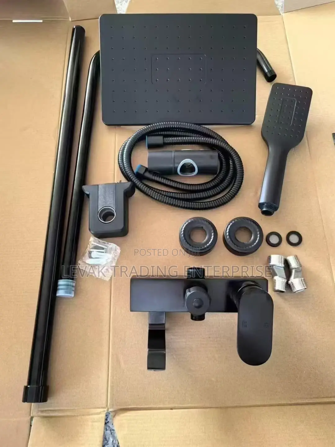 Aluminum Shower - 4 In1 Shower Black