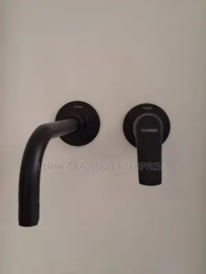Black Basin Tap - Anti Rust Wall Tap - Basin Mixer
