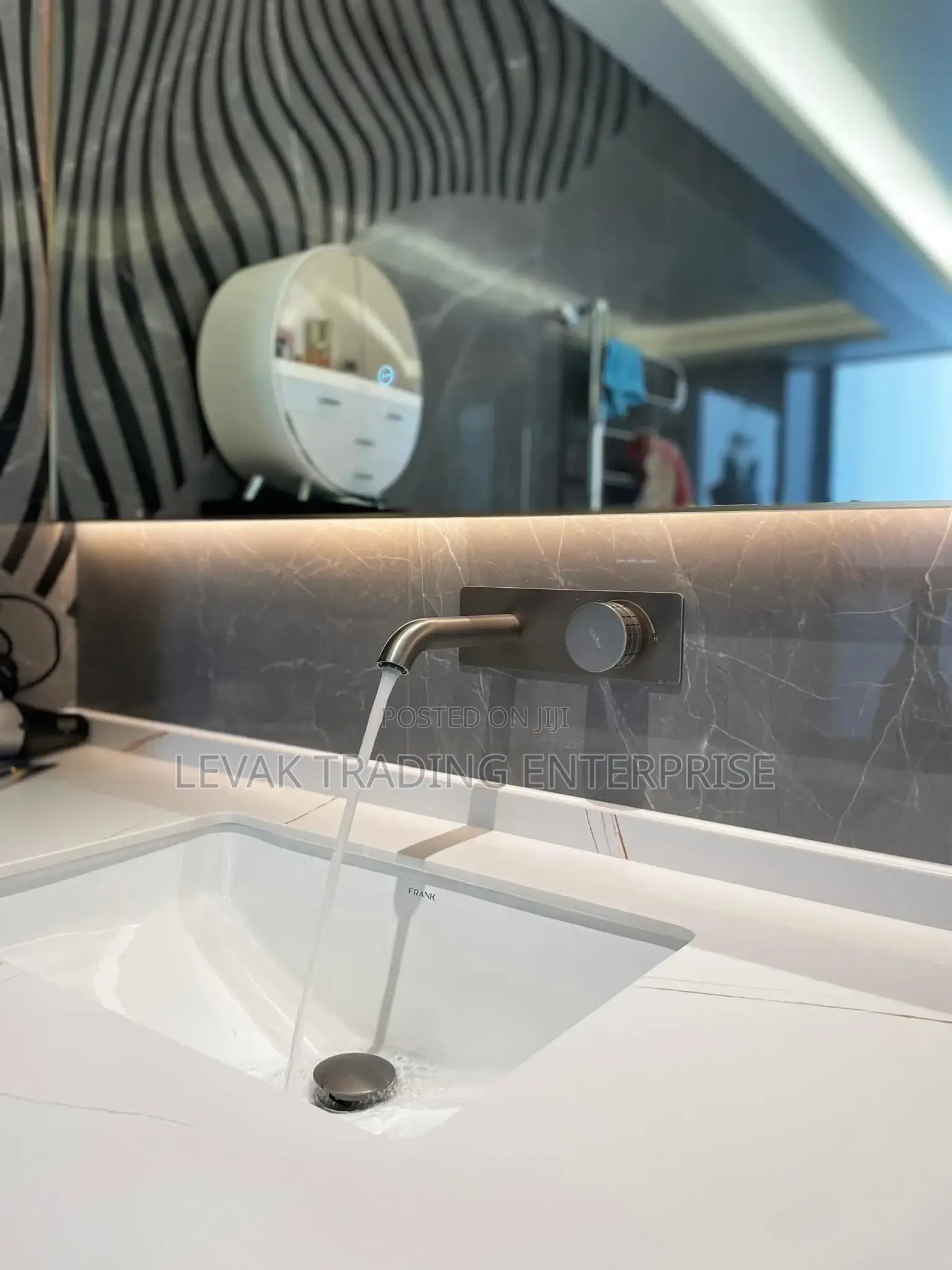 Black Basin Tap - Anti Rust Wall Tap - Basin Mixer