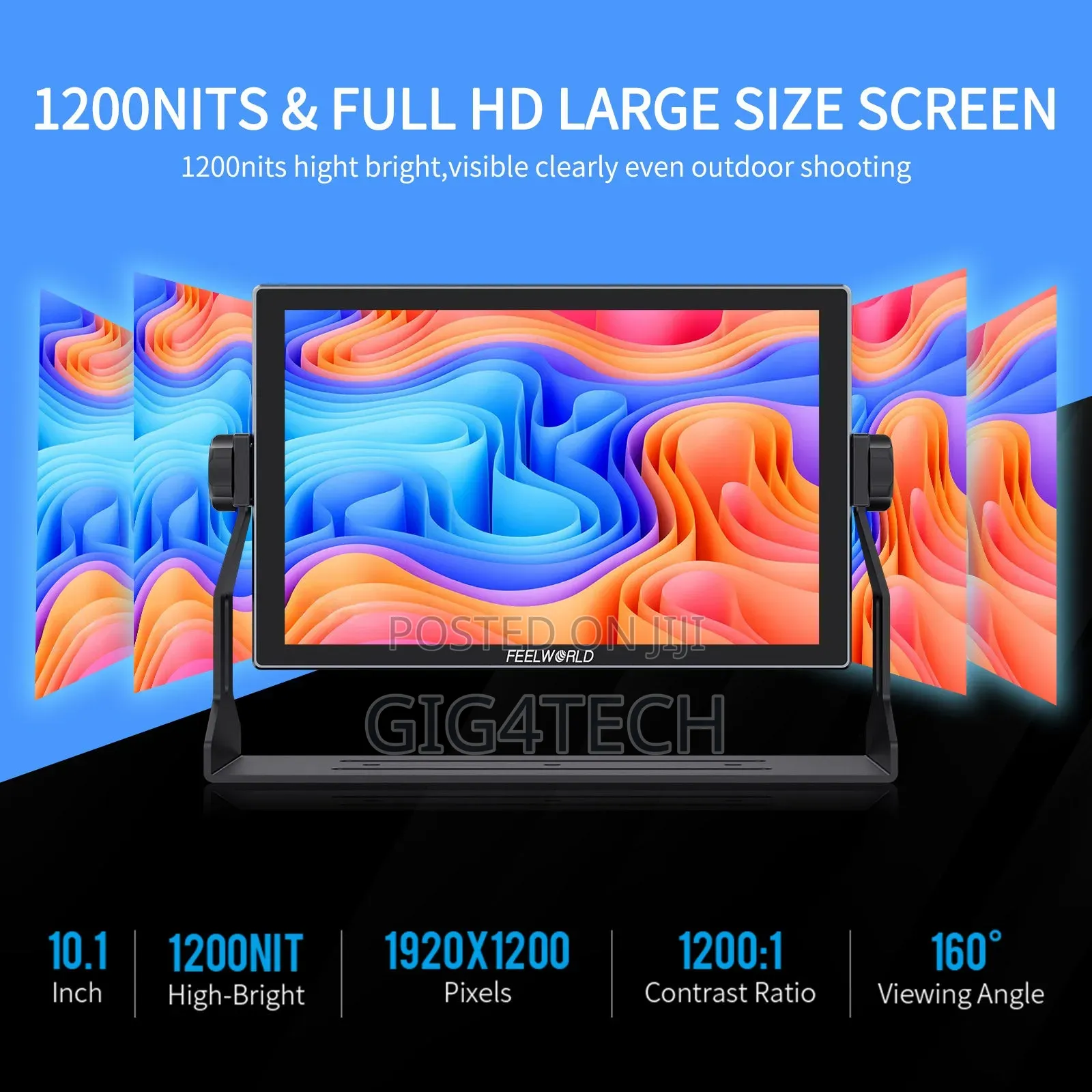 Feelworld S10 10.1 Inch 1200nit 12g Sdi Camera Field Monitor