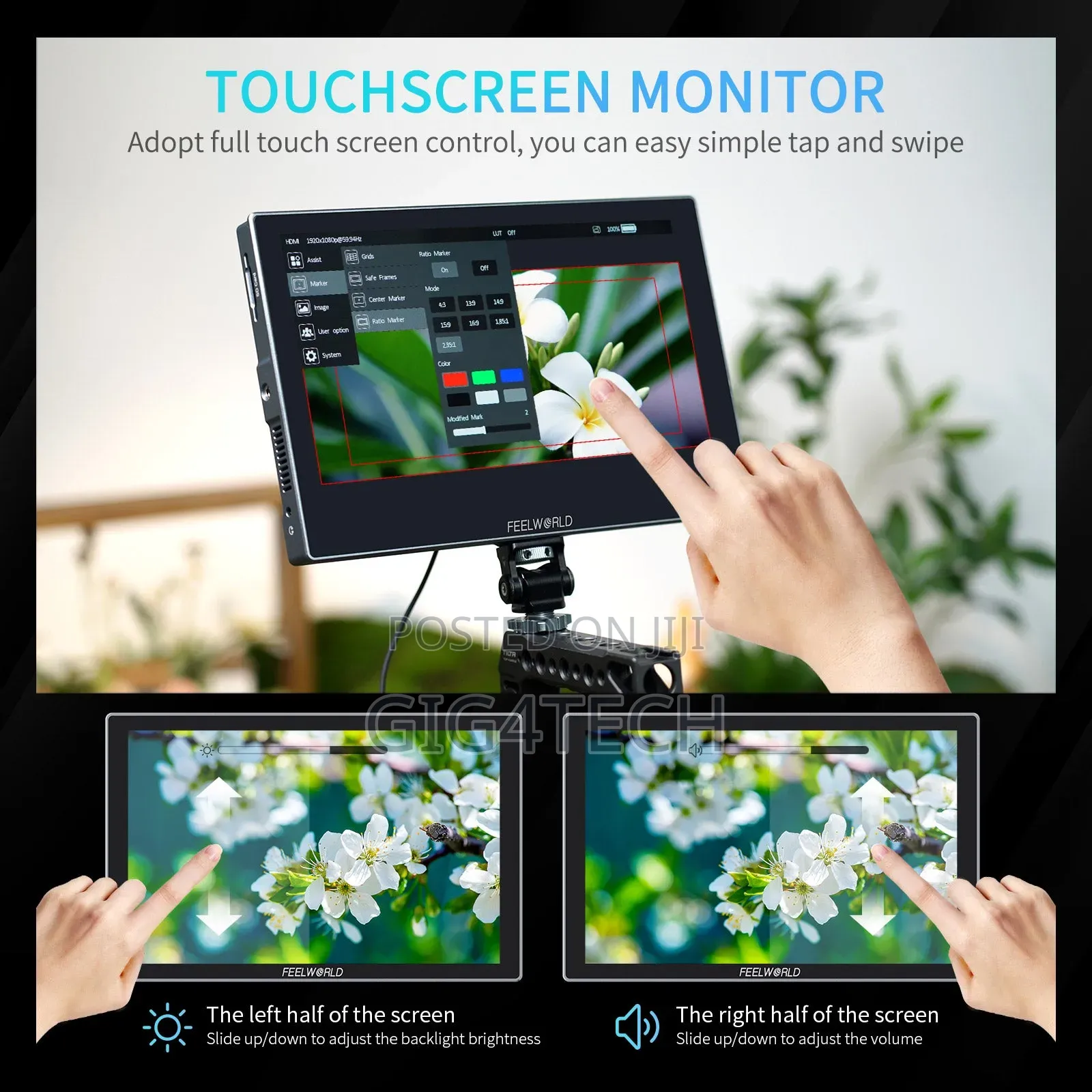 Feelworld S10 10.1 Inch 1200nit 12g Sdi Camera Field Monitor