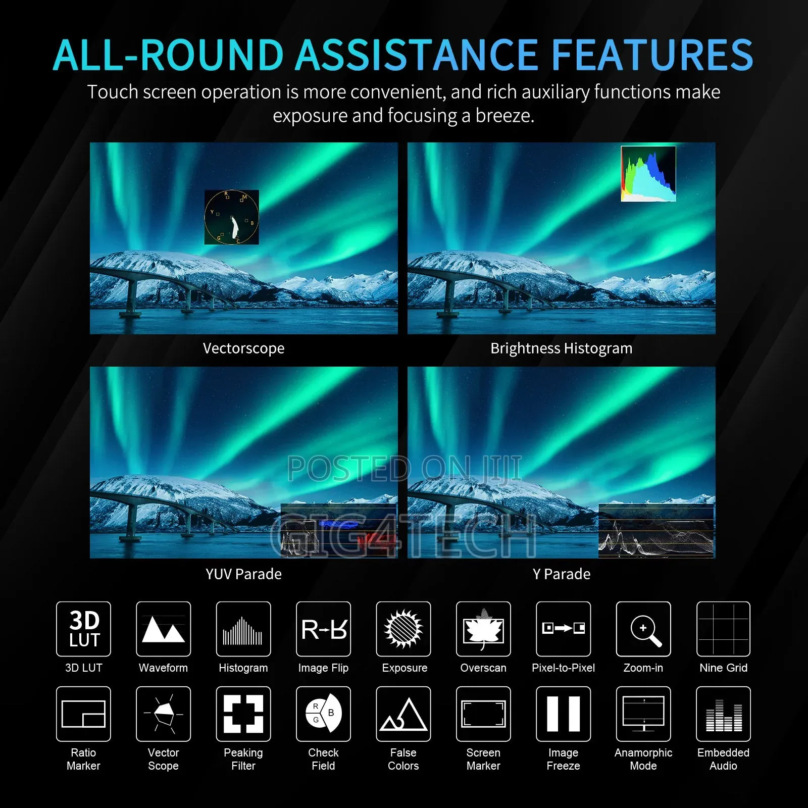 Feelworld S10 10.1 Inch 1200nit 12g Sdi Camera Field Monitor