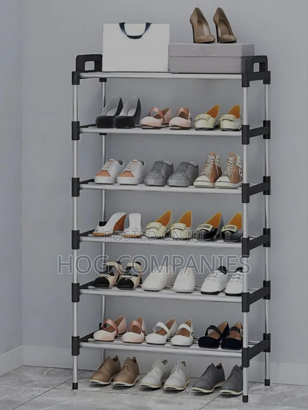 Long Stainless Steel Shoe Rack Shoe Stand Storage Organizer