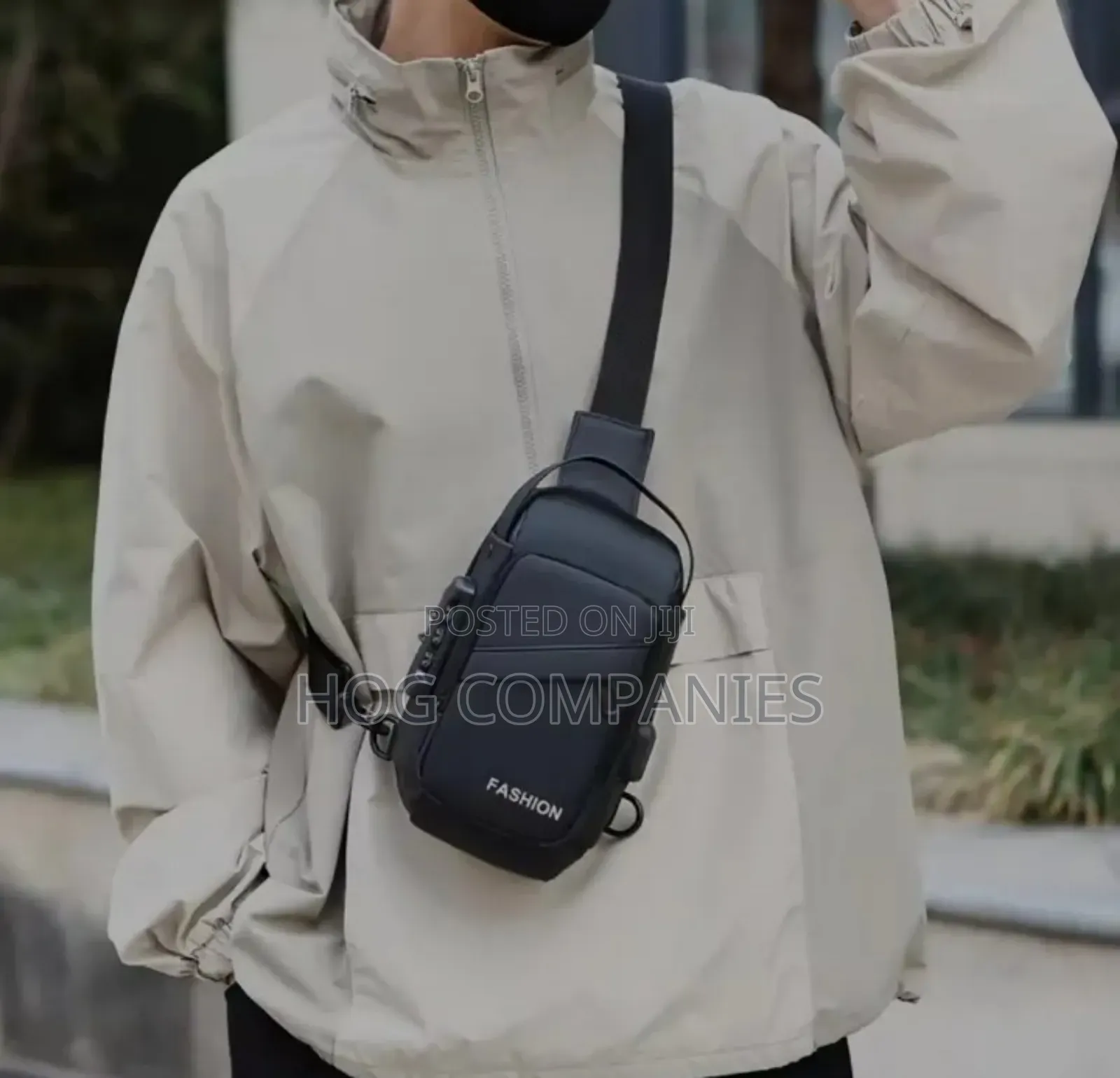Men's Leather Anti-Theft Crossbody Chest Side Bag