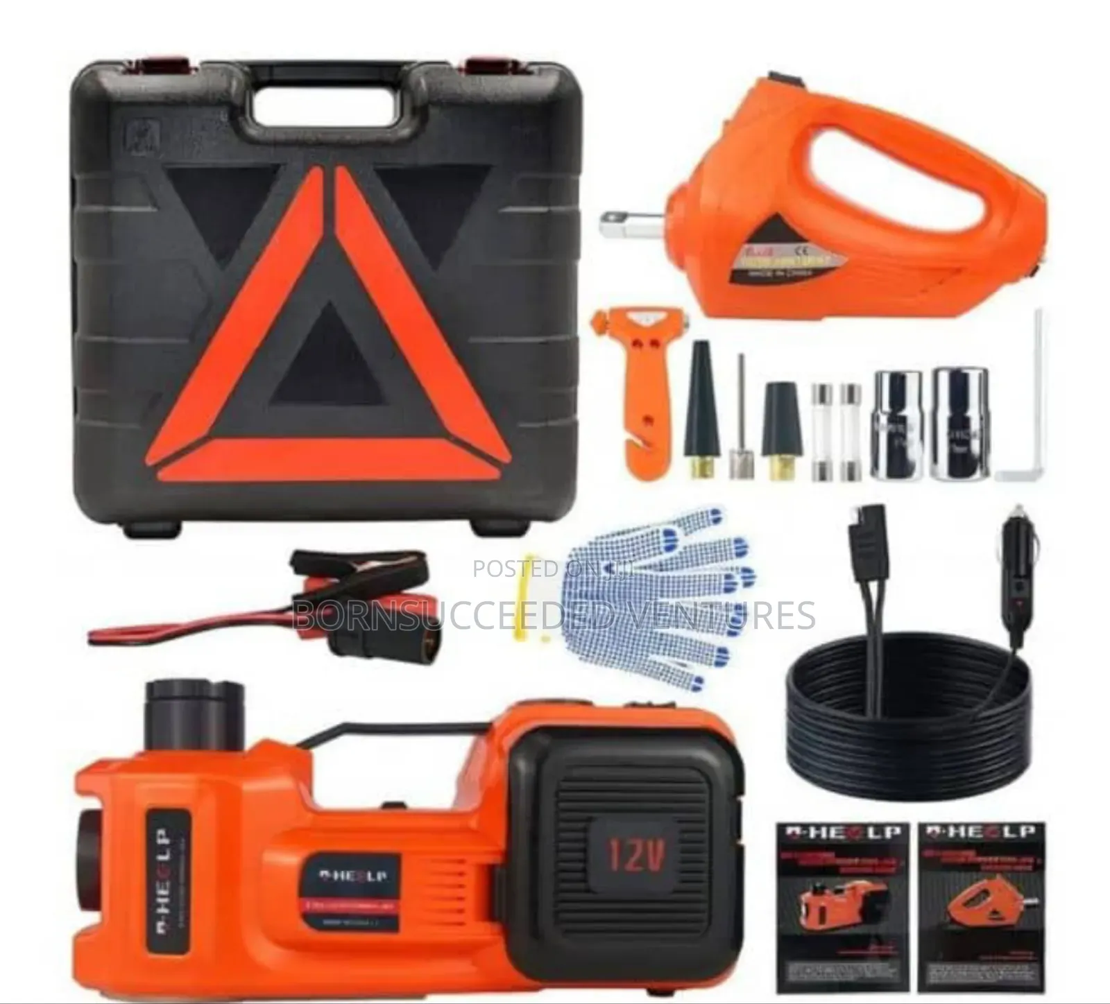 Portable Car Jack and Inflator