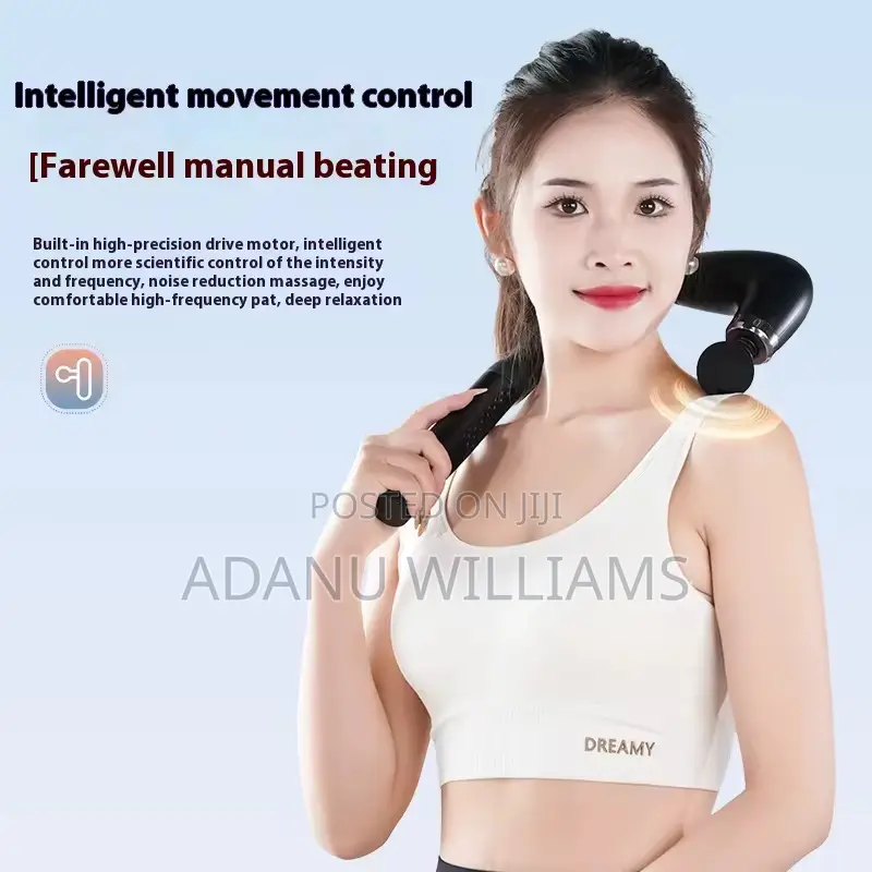 Portable Deep Tissue Massage Gun With 4 Replaceable Heads