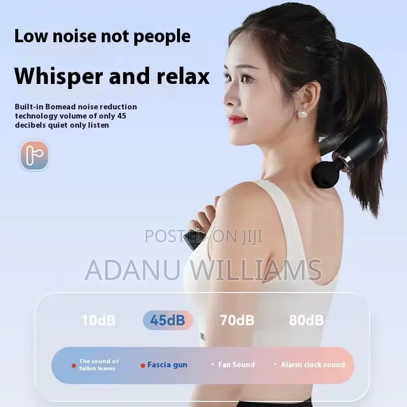 Portable Deep Tissue Massage Gun With 4 Replaceable Heads