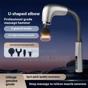 Portable Deep Tissue Massage Gun With 4 Replaceable Heads