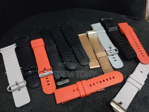 22" Silicone Metal Smart Watch Straps Available