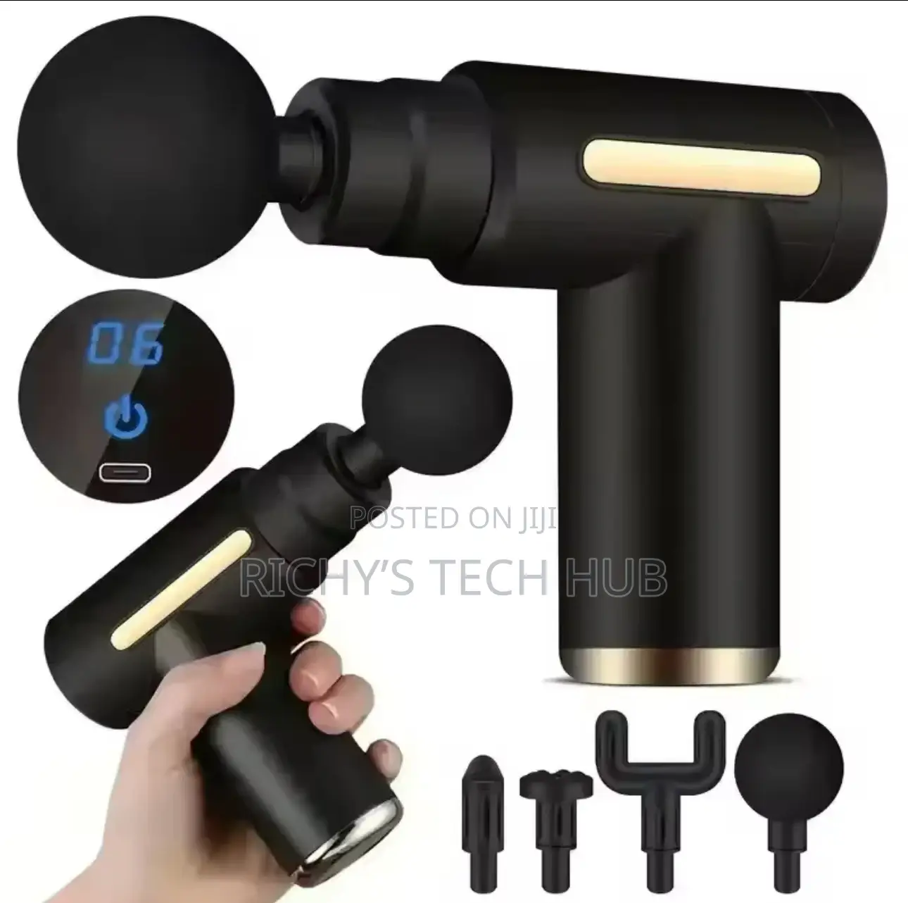 Digital Electric Body Massage Gun With 6 Speeds Massager