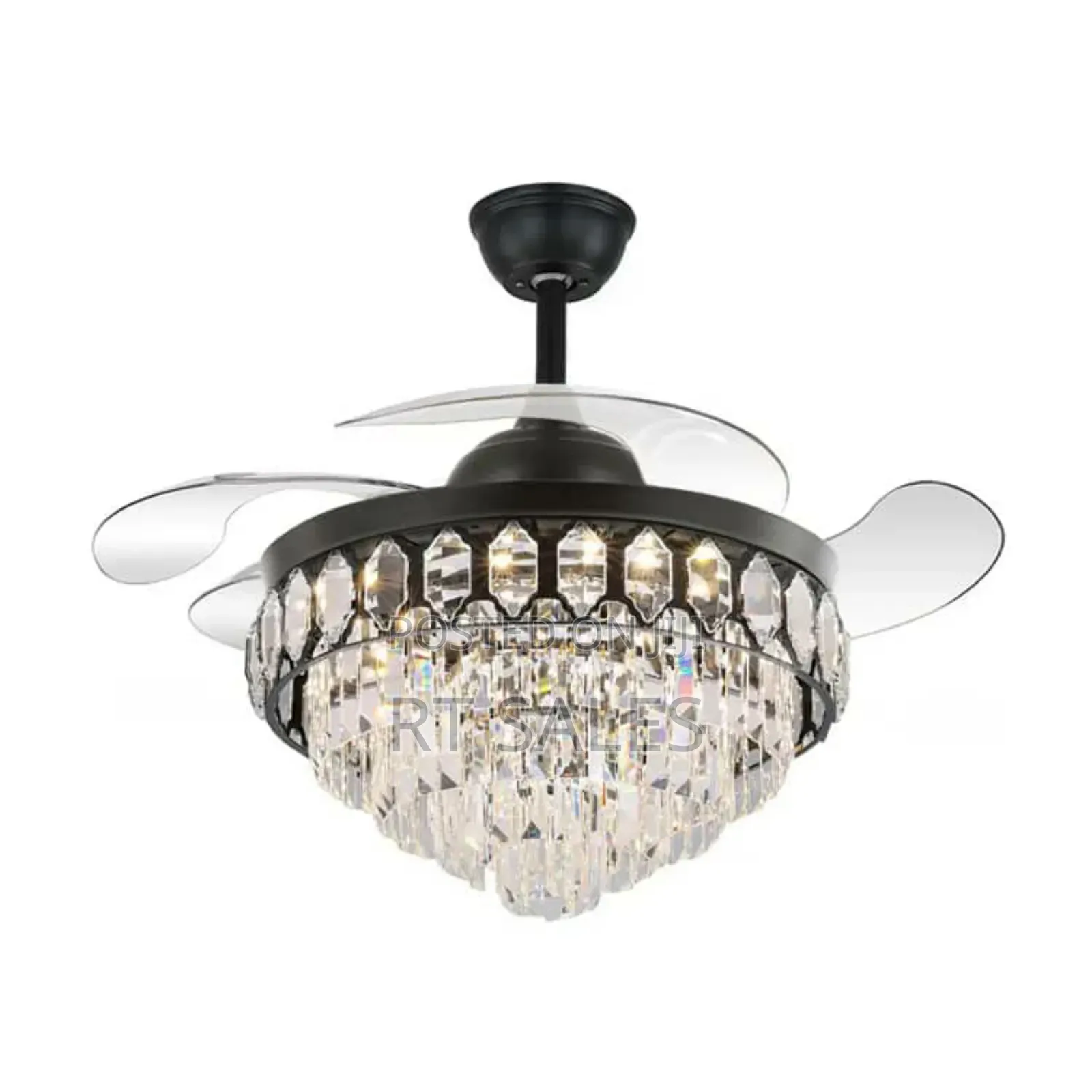 K22k Crystal Chandelier Fan With Light