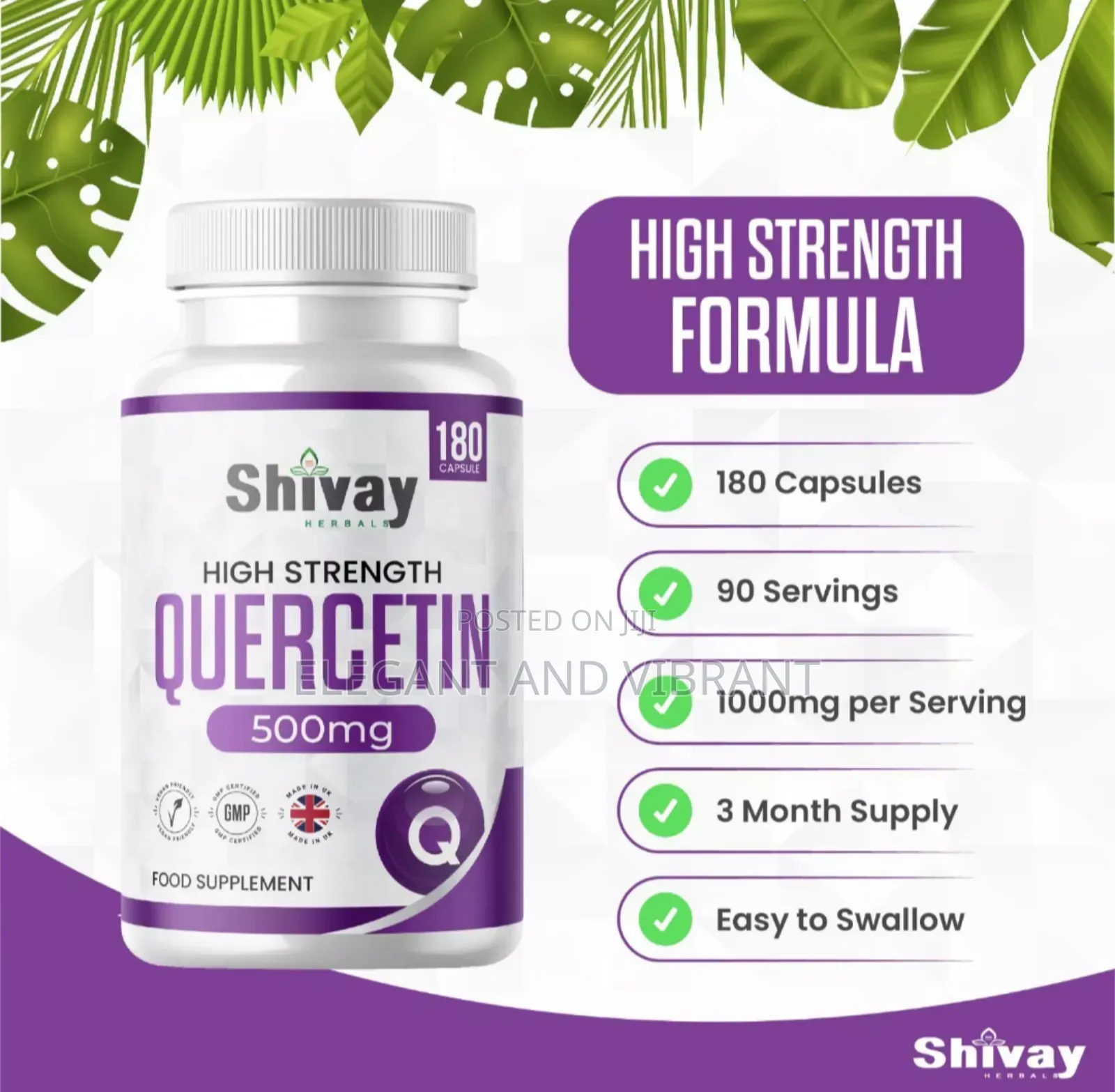 Quercetin 500mg Antidiabetic Properties Suppliment