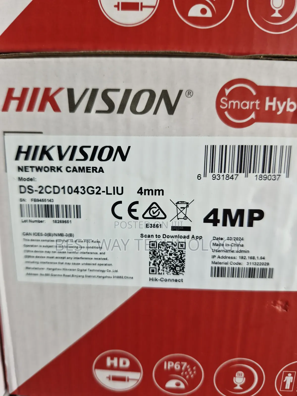 4mp Ip Poe Camera Hybrid
