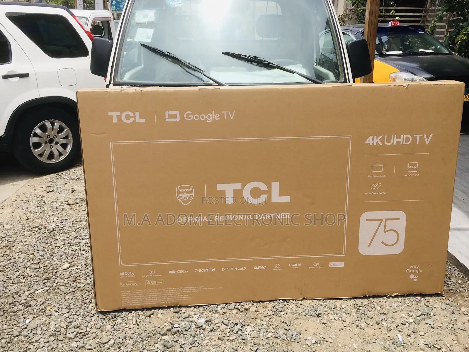 TCL 75” Frameless 120hz Active Hdr10+ Gaming Tv