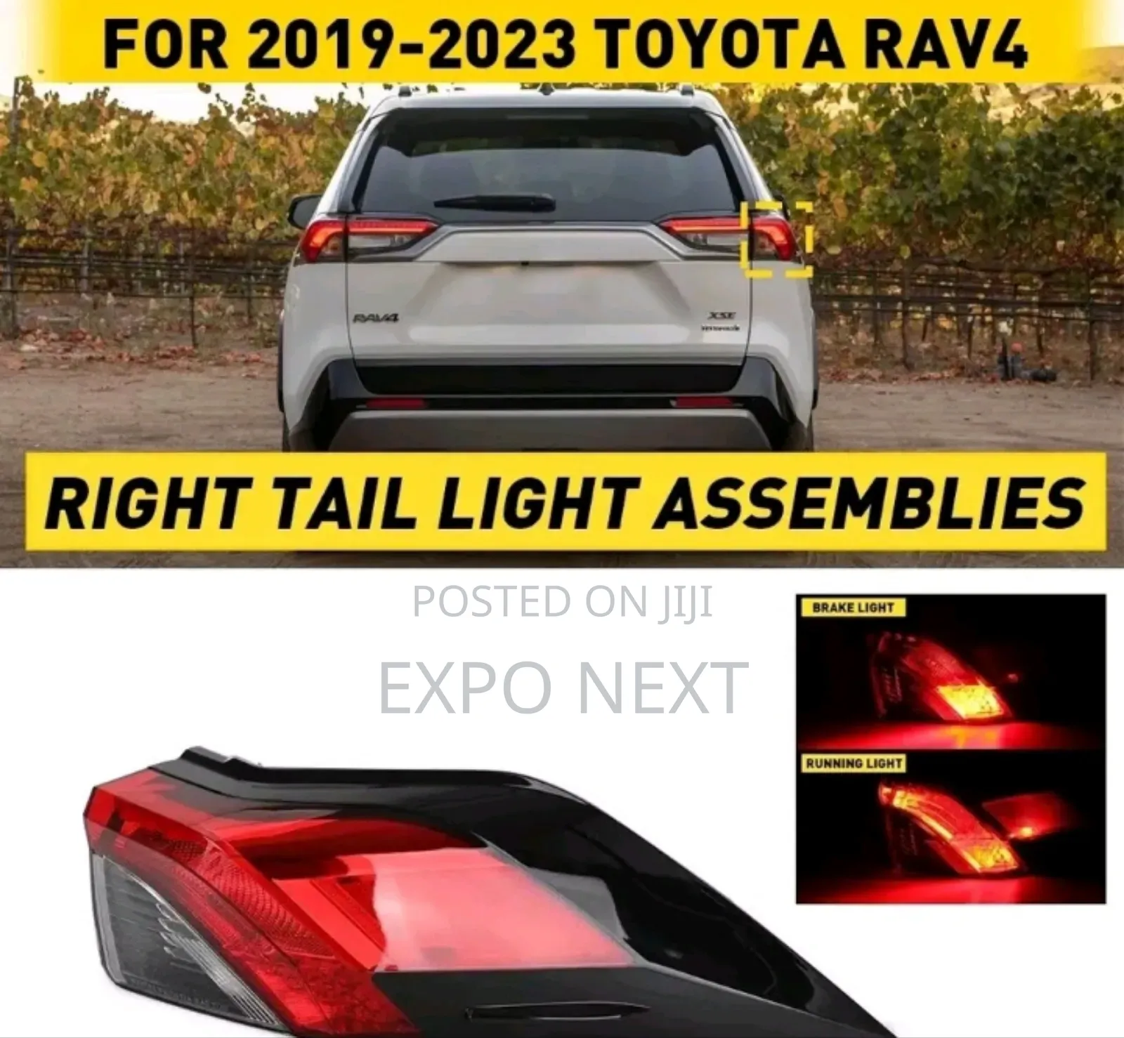 Toyota Rav4 Tail Light and Booth Light 2016-2020