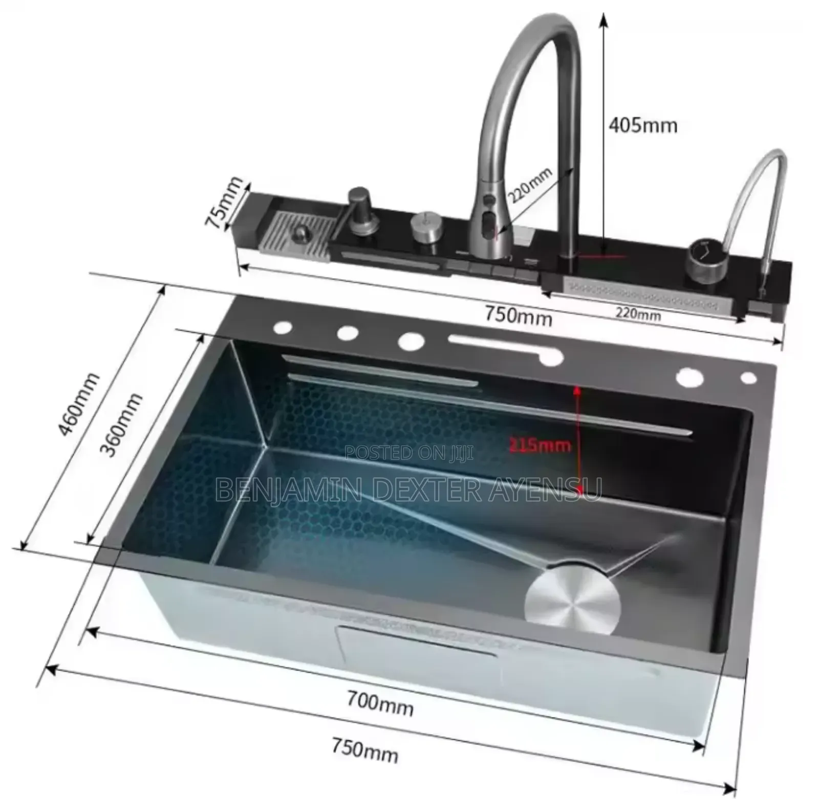 Led Smart Kitchen Sink