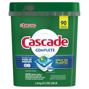 Cascade Complete Dishwasher Detergent Actionpacs, 90 Count