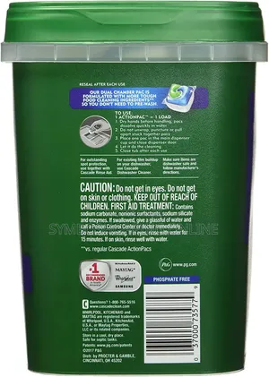 Cascade Complete Dishwasher Detergent Actionpacs, 90 Count