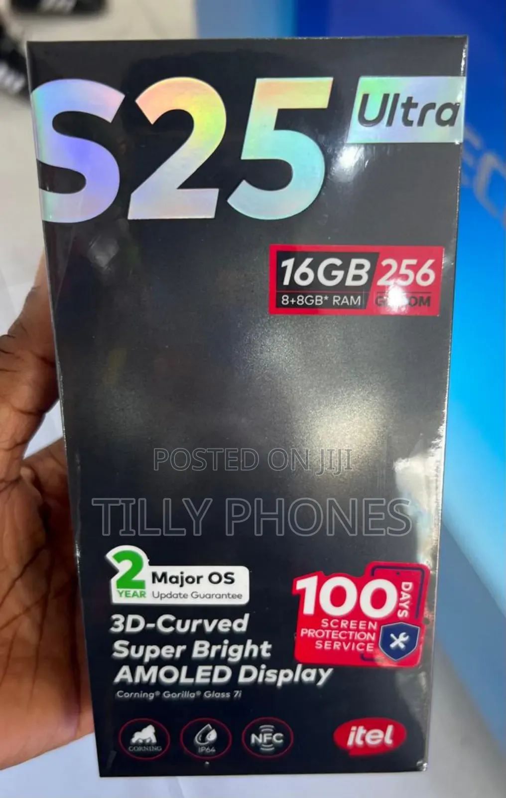 New Itel S25 Ultra 256 GB Black