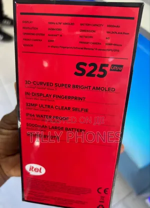 New Itel S25 Ultra 256 GB Black