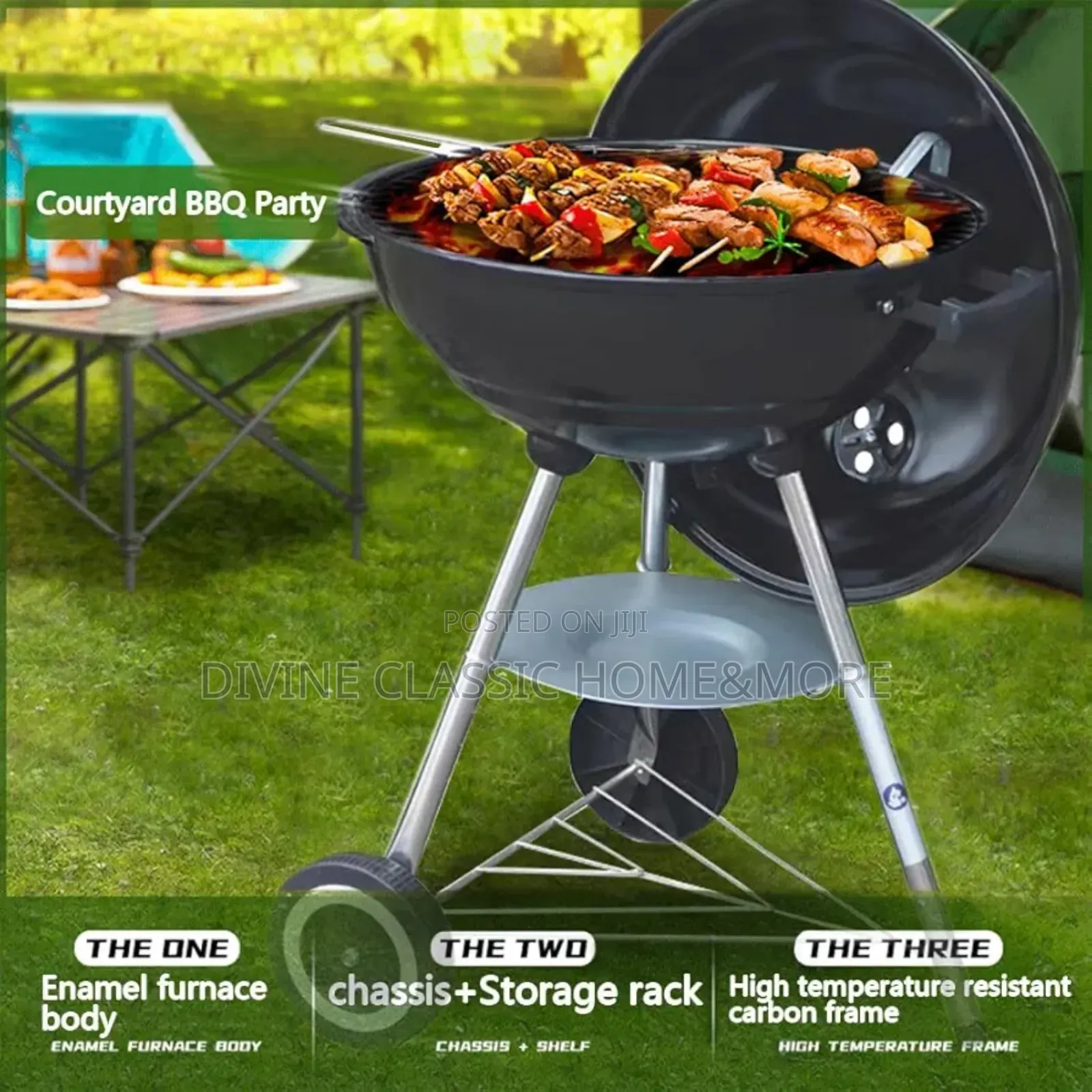 Gardenline Charcoal Kettle BBQ