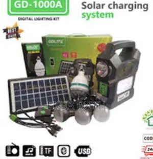 Solar Light With 4bulb, Mp3,Radio Bluetooth , Charge Phone
