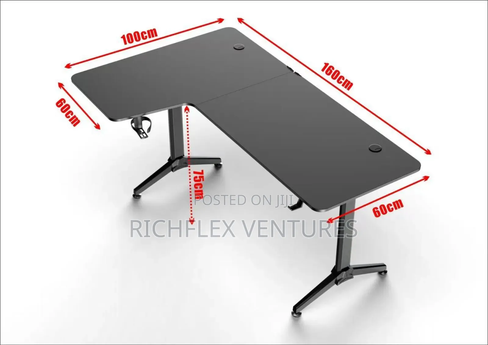 L Shaped Gaming/Office/Studio/Study Desk
