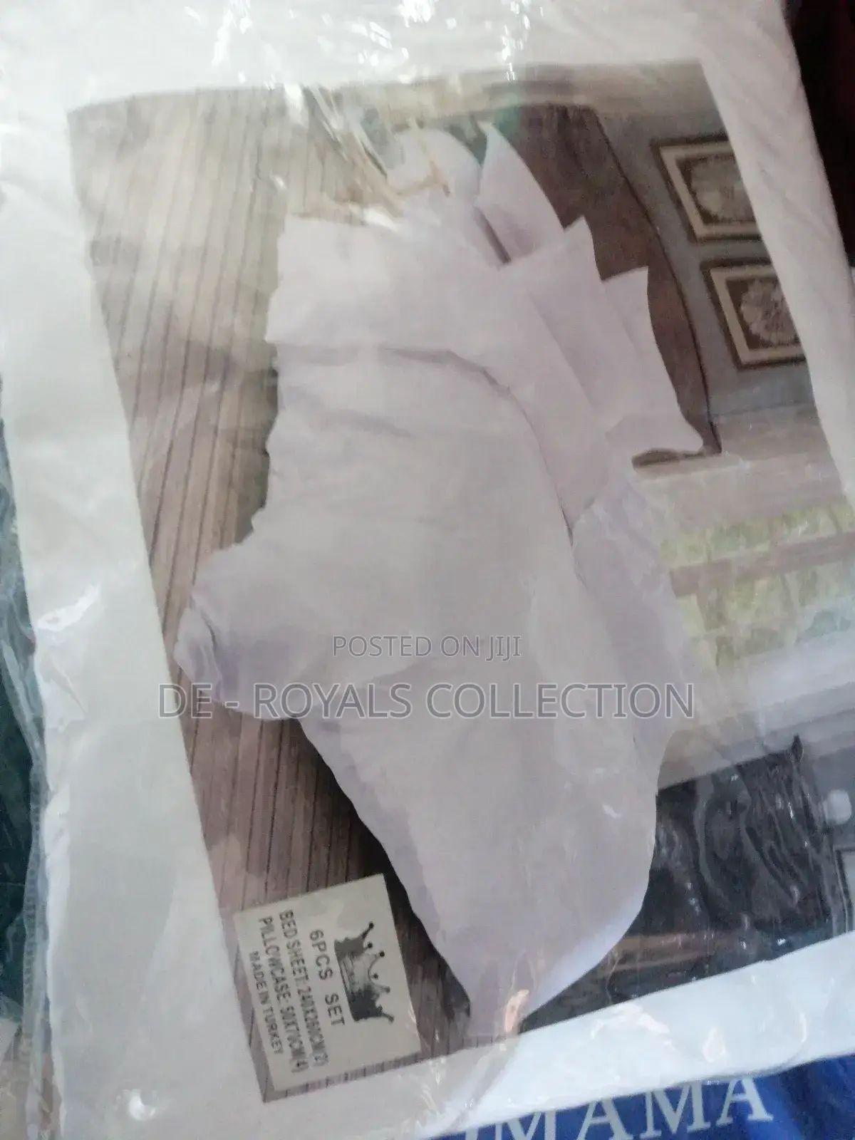 Luxury Cotton Bedsheets With Pillow Case 6pcs Set
