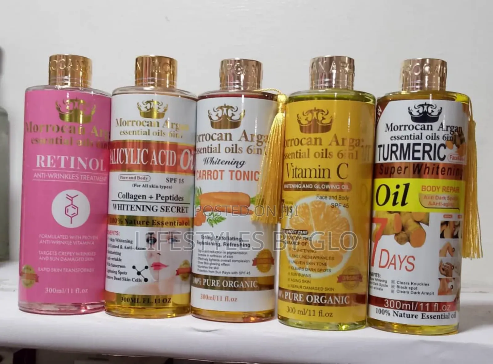 Moroccan Argan Essential Oils 6in1 (Face Body )