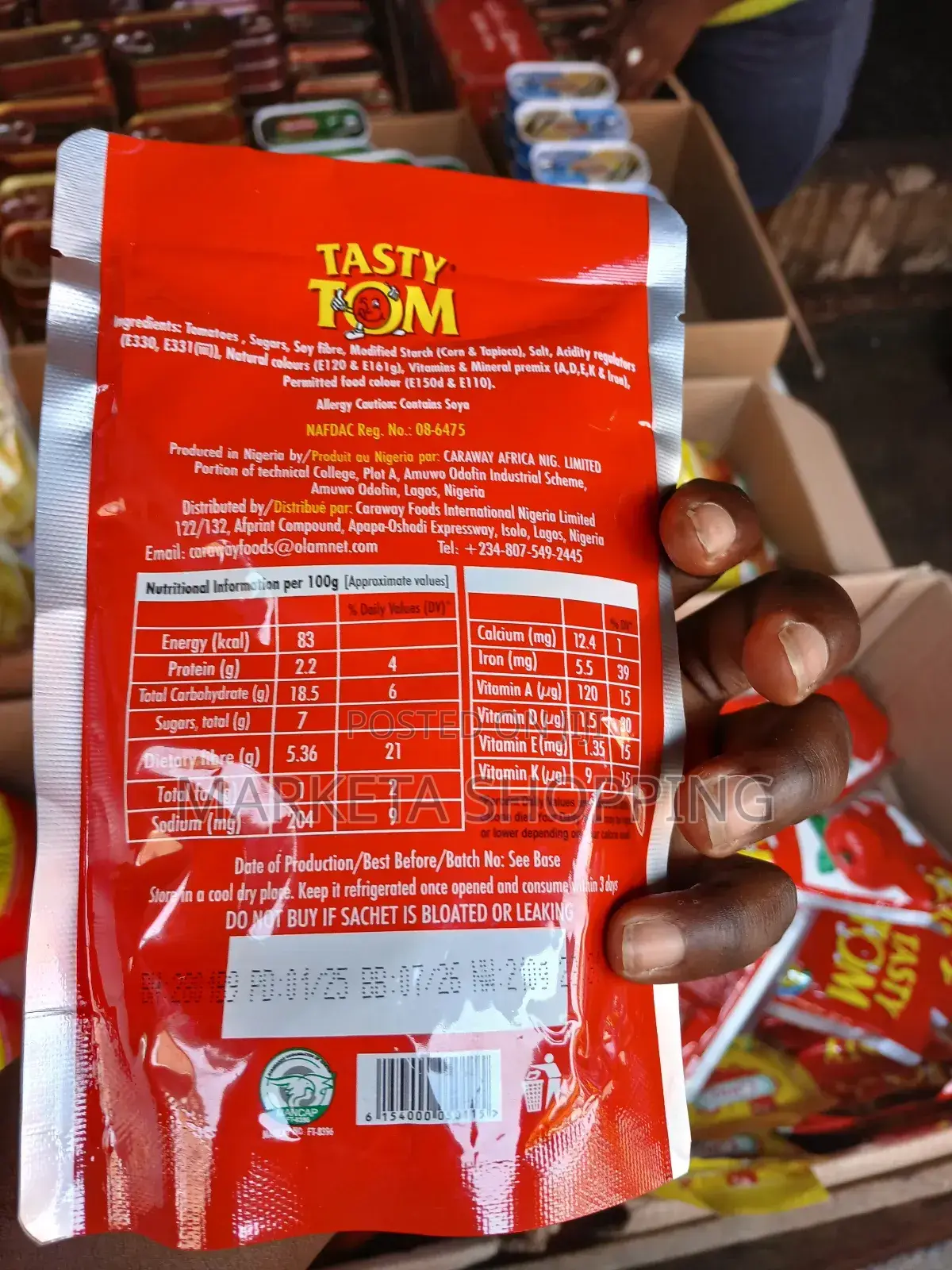 Tasty Tom Tomato Paste 210g