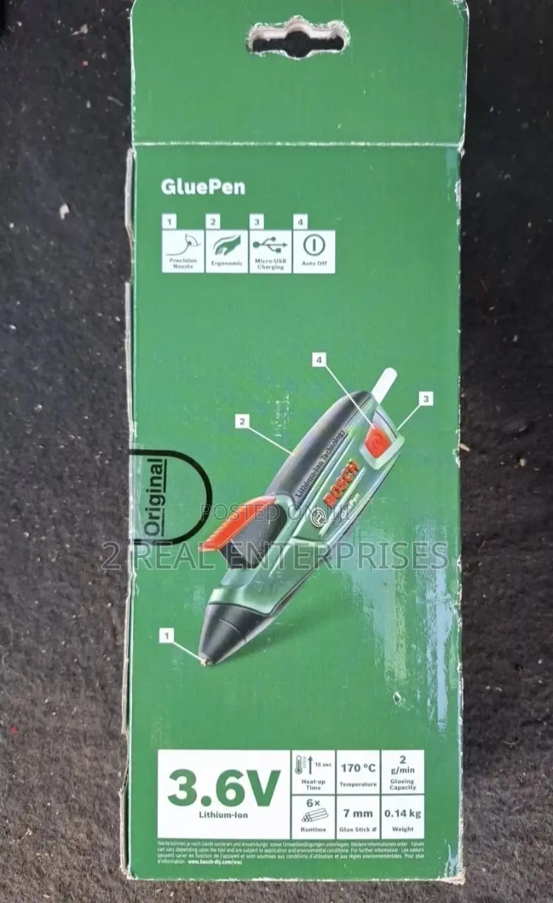 Bosch Cordless Rechargeable Hot Glue Gun Gluepen
