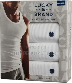 Lucky Brand 4 Pack Ribbed Tanks