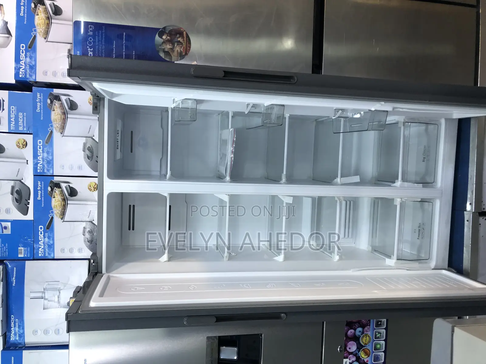 Powerful Nasco Side by Side Fridge 400 Liters Available
