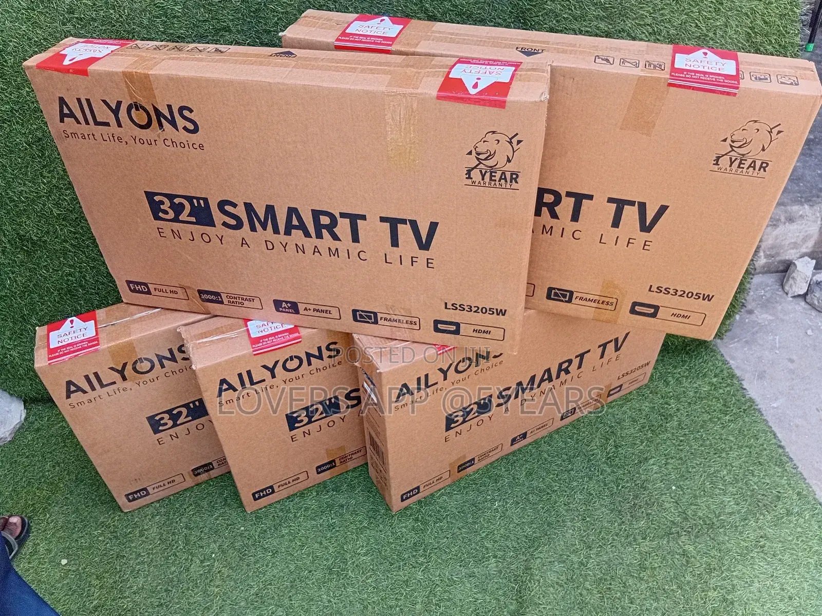 A+Panel Frameless 32inches Smart Ailyons Tv Nasco 32"Tv
