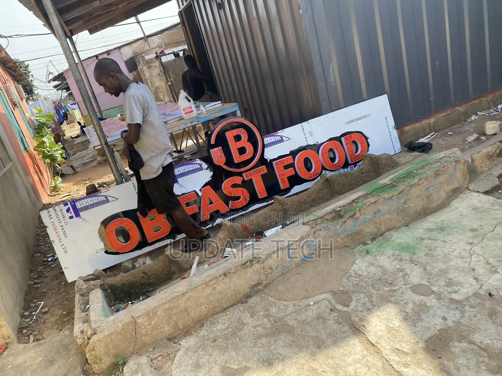 Ob Fast Food 3d Signage