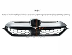 Grill Chrome Mesh Grille Fit For 2017-2019 Honda Cr-v