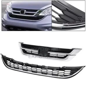 Grill Chrome Mesh Grille Fit For 2017-2019 Honda Cr-v