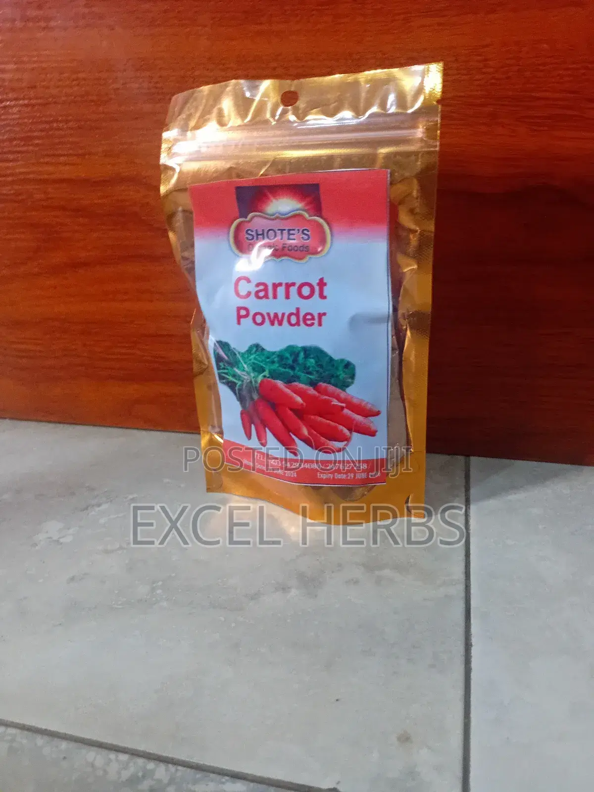 Organic Carrot Powder 100gs