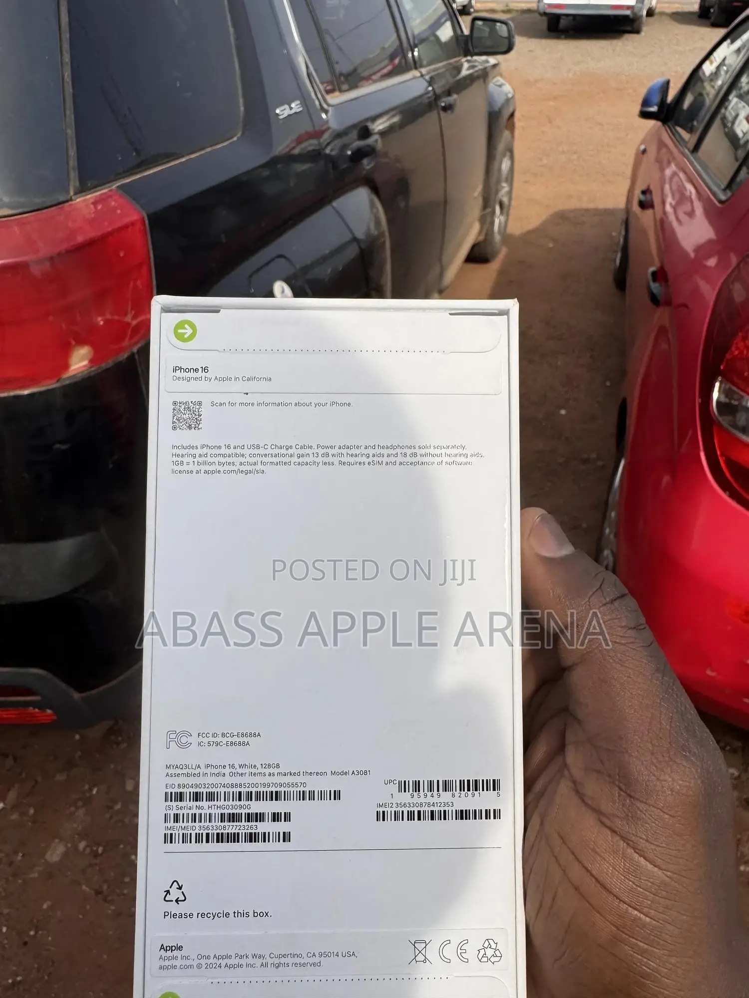 New Apple iPhone 16 128 GB White