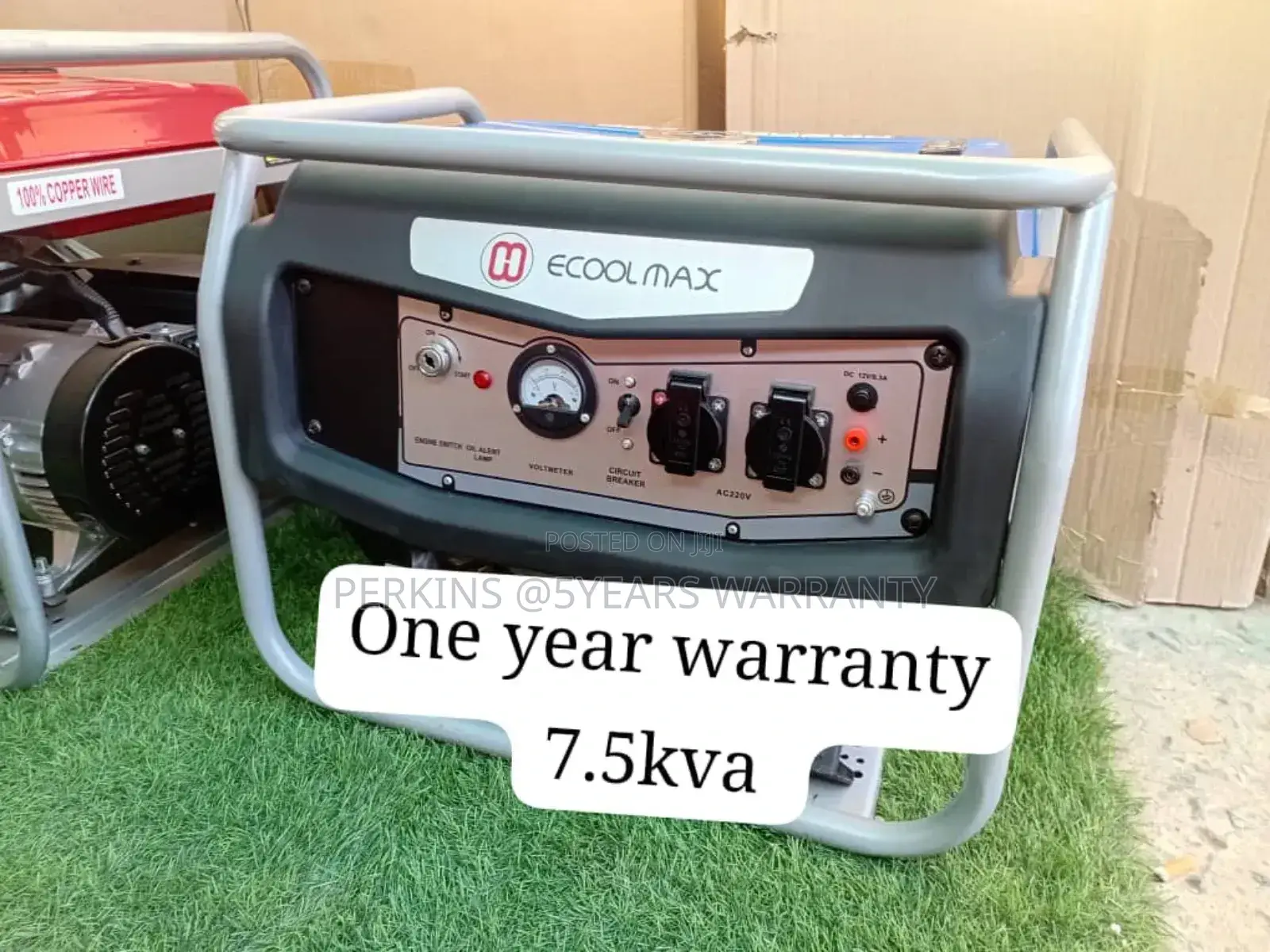 Comprehensive 7.5kva 8500watt Ecoolmax Petrol Generator