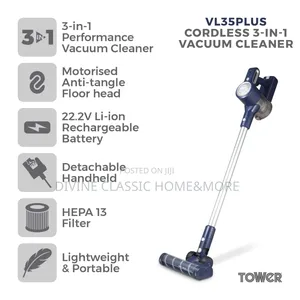 Tower Cordless 3-in-1 Vacuum Cleaner 1l, 22.2v