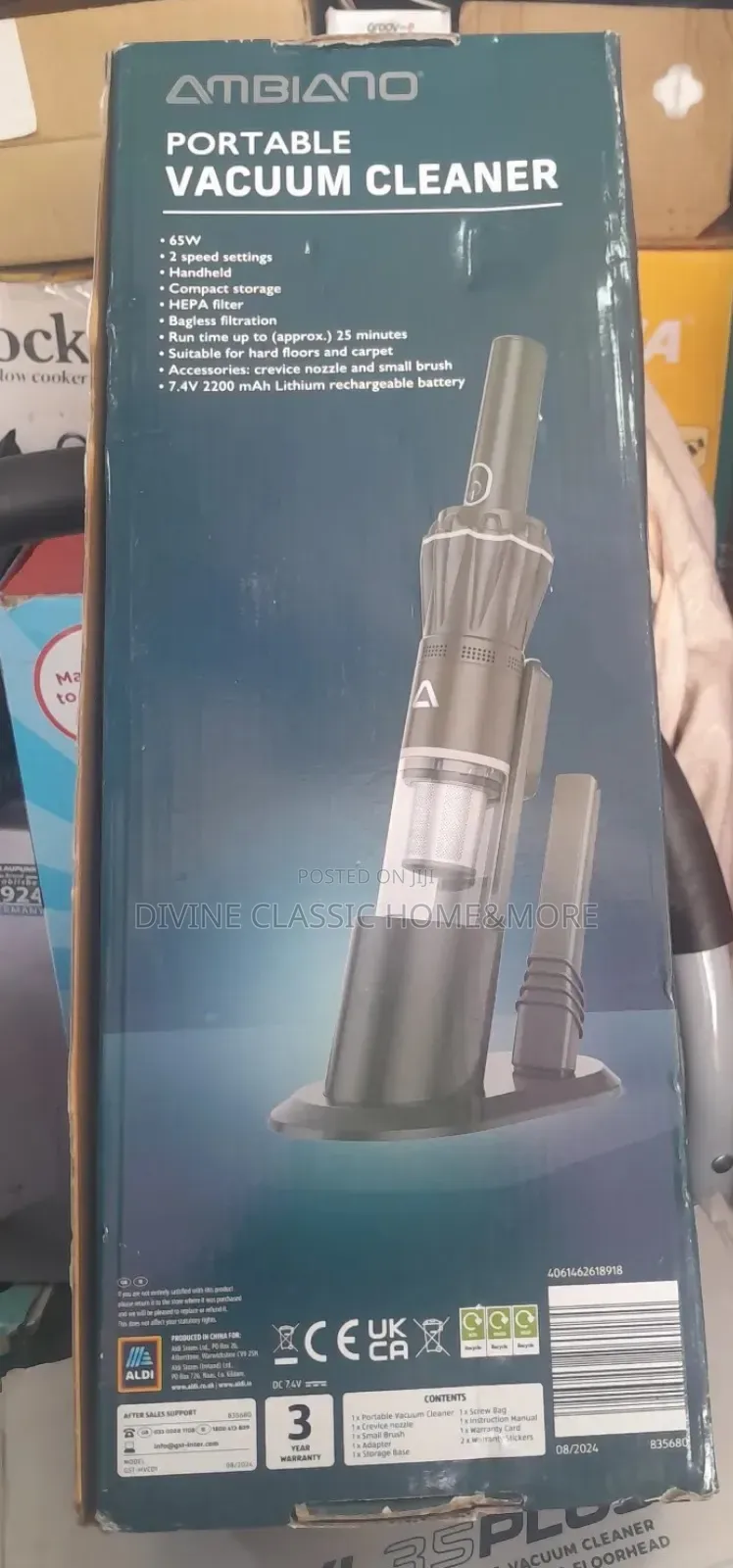 Ambiano 2in1 Portable Handheld Vacuum Cleaner