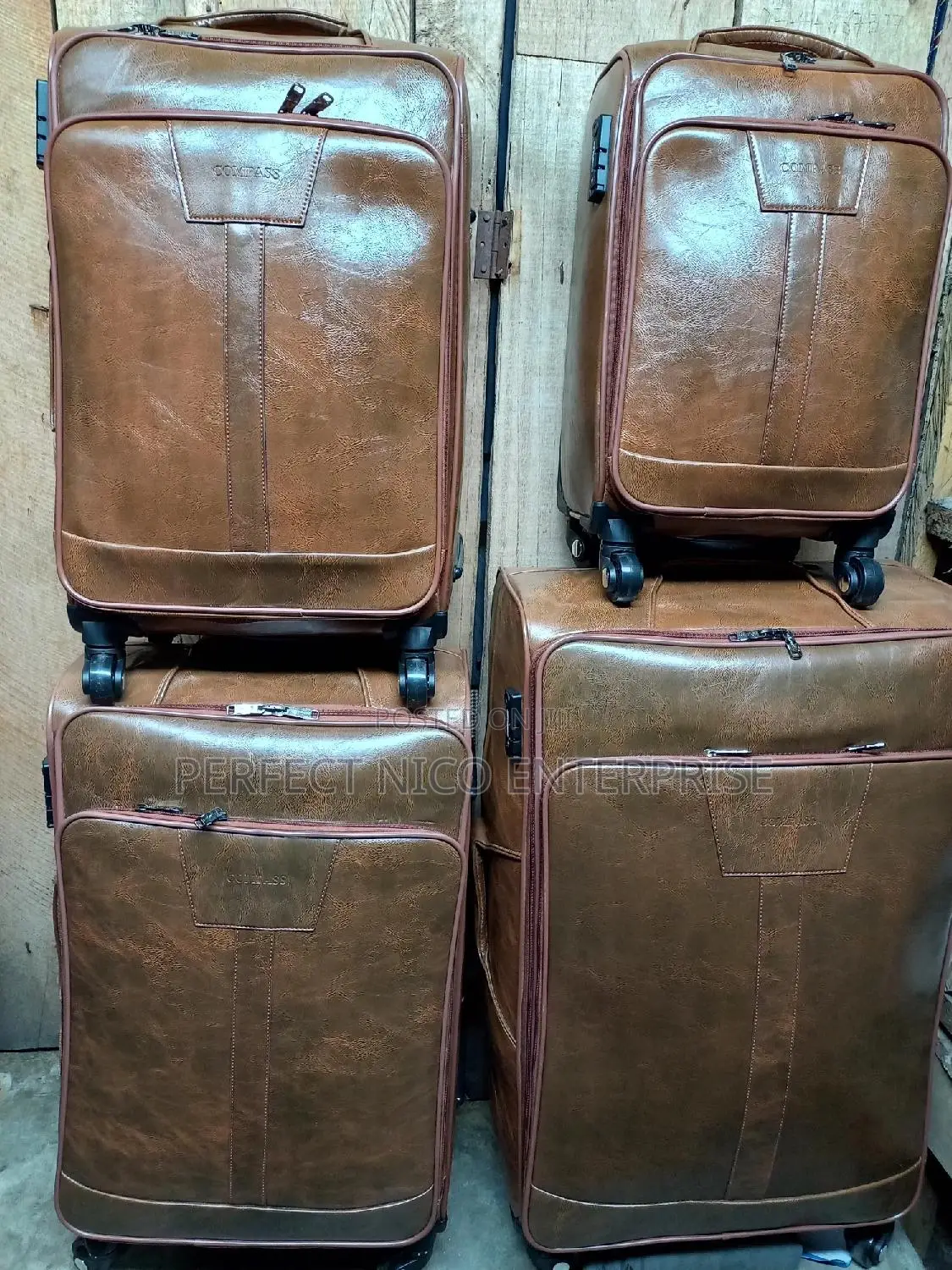 Compass Suitcase Luggage Bag Set