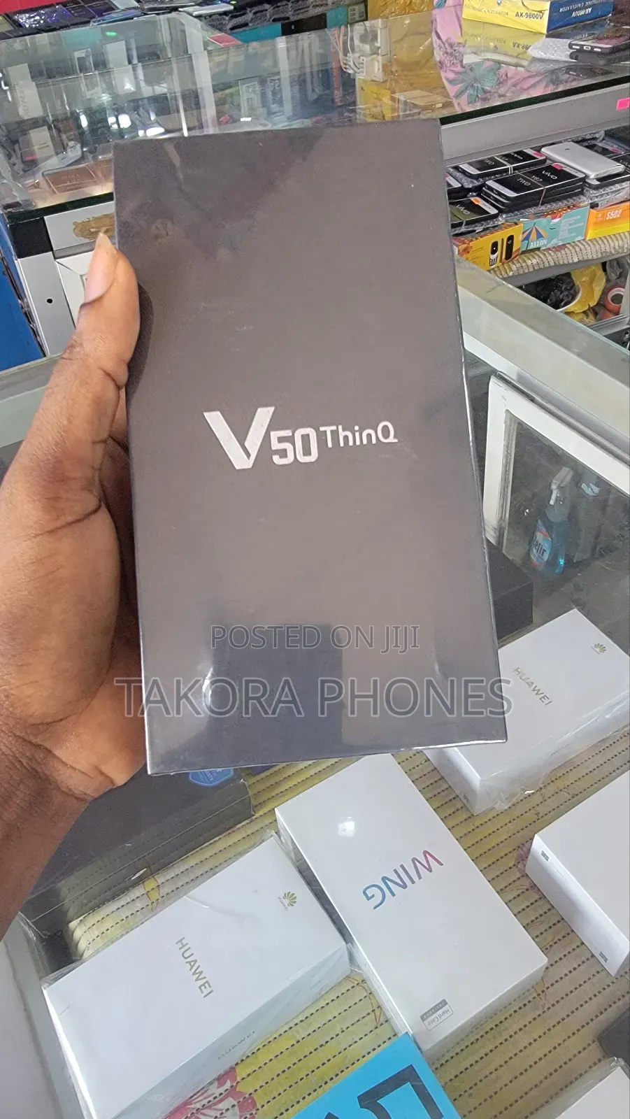 New LG V50 ThinQ 5G 128 GB Black