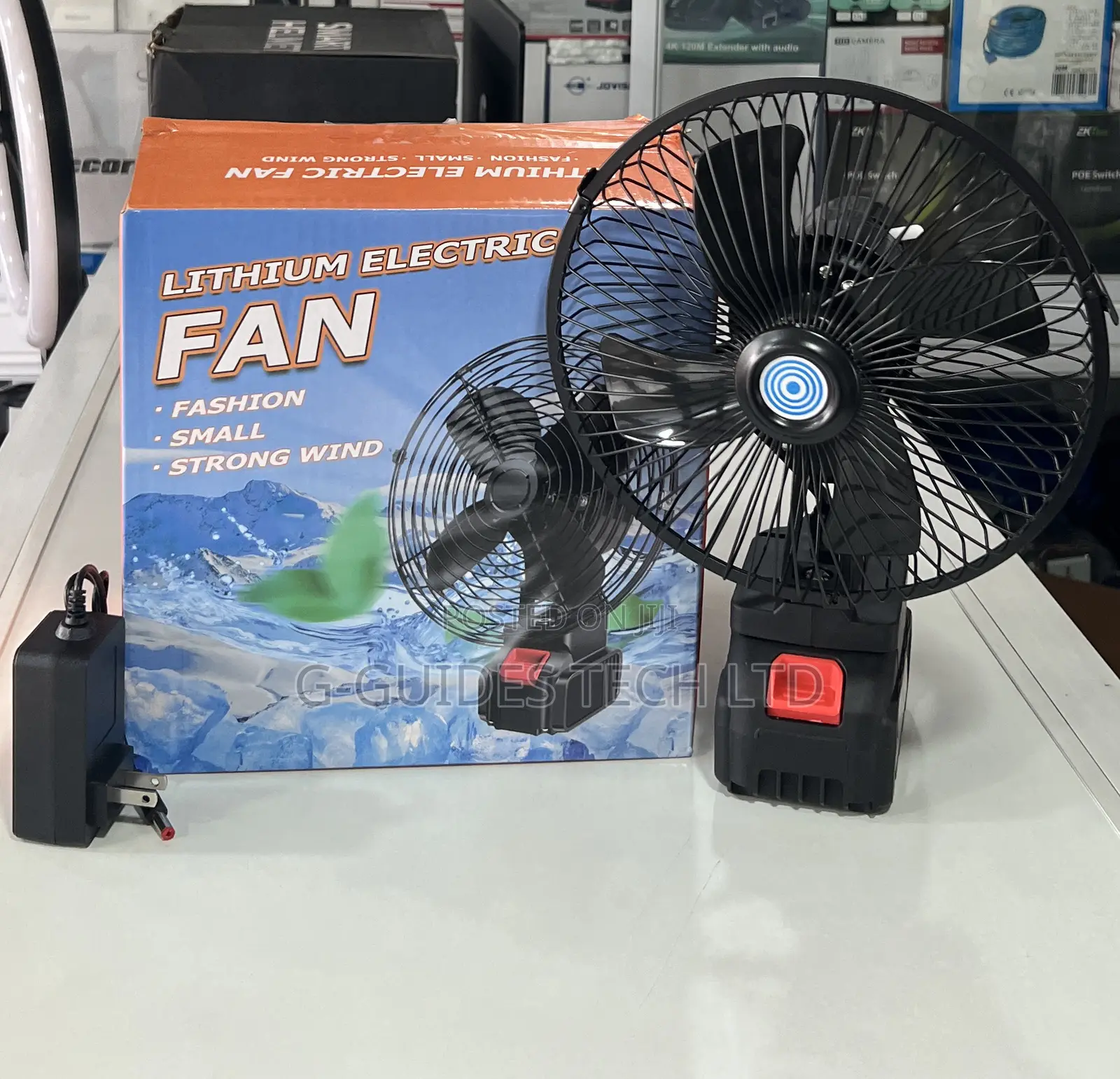 88v Wireless Rechargeable Fan, Outdoor Lithium Electric Fan