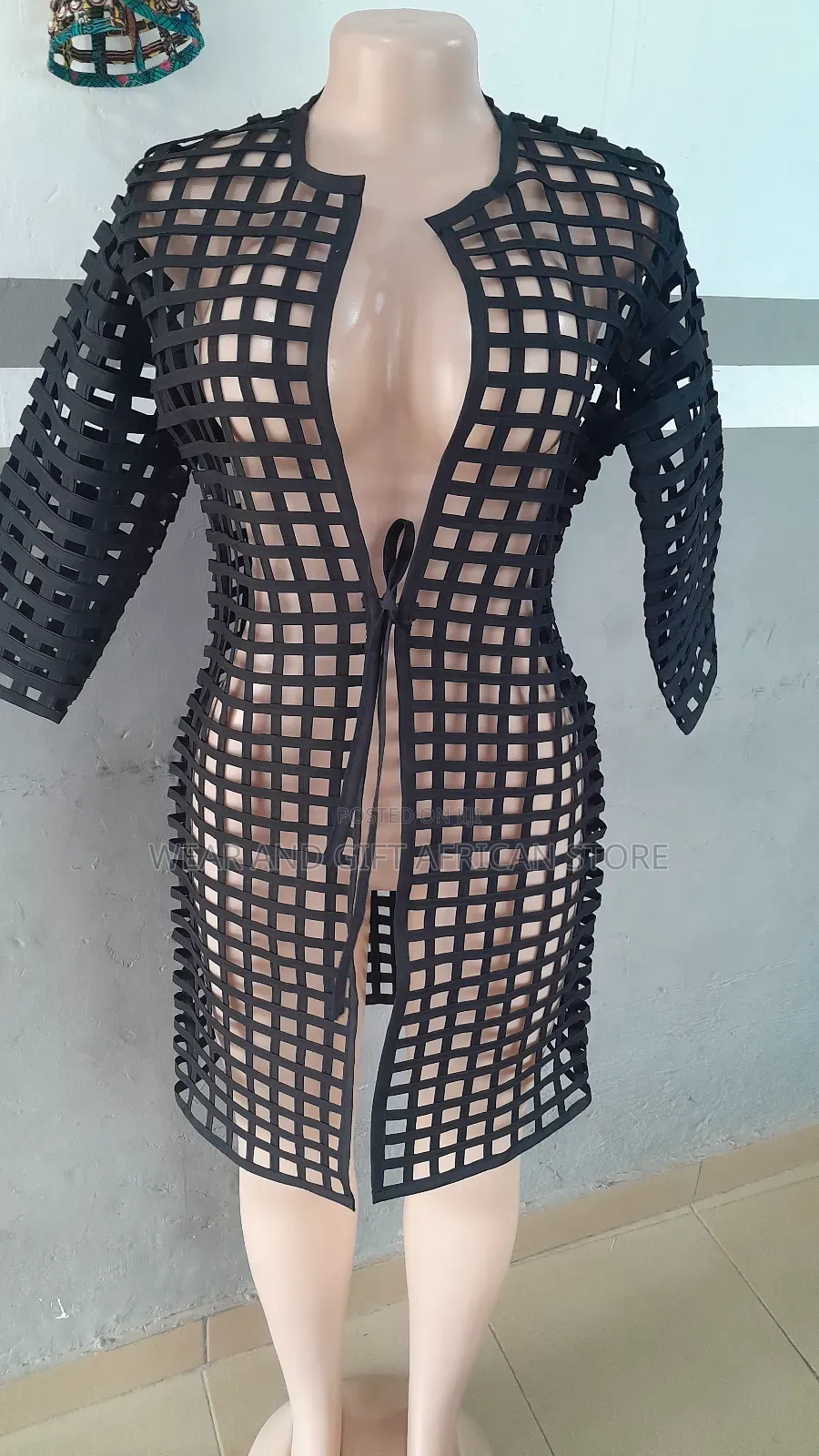 Black Weaved Dress